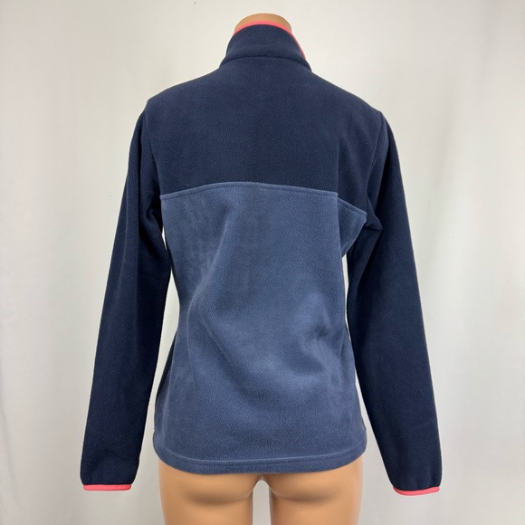 Columbia Women’s M Blue 1/4 Snap Soft Fleece Pullover Jacket Sweater Outdoorsy - Picture 4 of 12